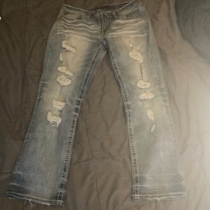 Salvage Mens Buckle Jeans